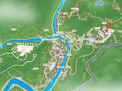 清溪镇结合景区手绘地图智慧导览和720全景技术，可以让景区更加“动”起来，为游客提供更加身临其境的导览体验。