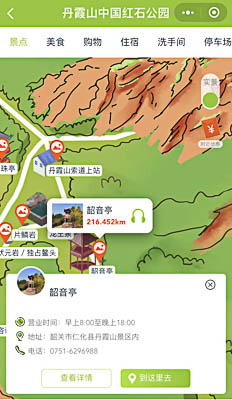 清溪镇景区手绘地图智慧导览和语音结合，让景区“活”起来